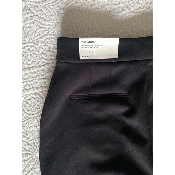 Ann Taylor High Rise Pintucked Ankle Pant in Double Knit - Picture 4 of 7